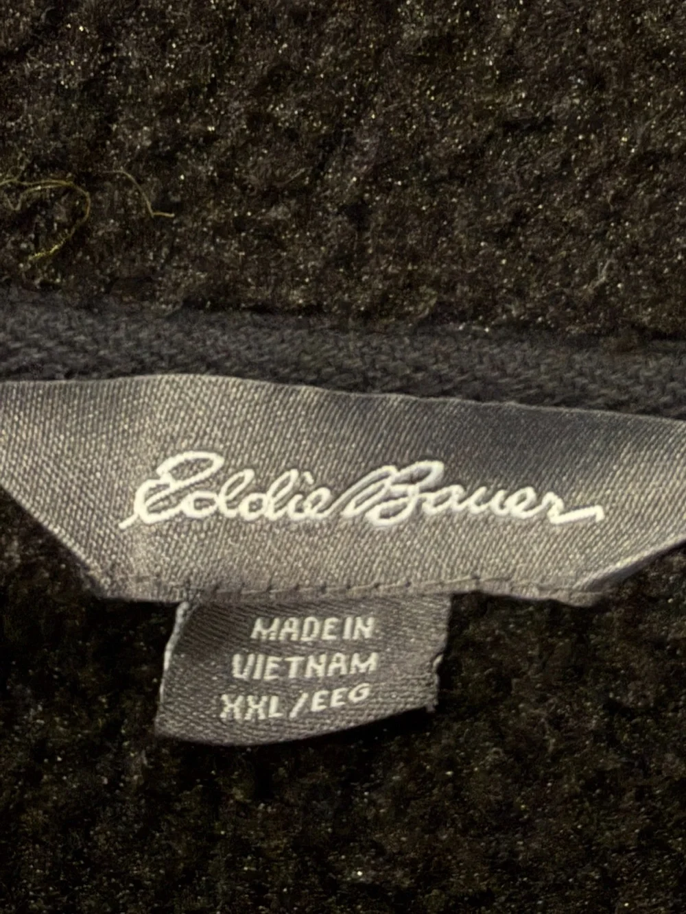 Eddie Bower Men's Heather Gray Quarter-Zip Sweater Pullover Size XXL